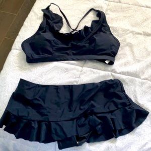 Beautiful basic black bathing suit.